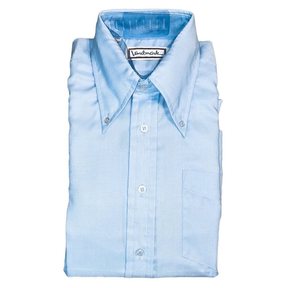 Vintage Pale Blue Long sleeve Button down shirt